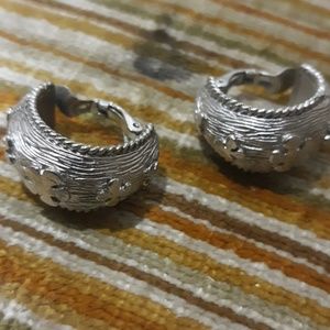 Silver earrings
